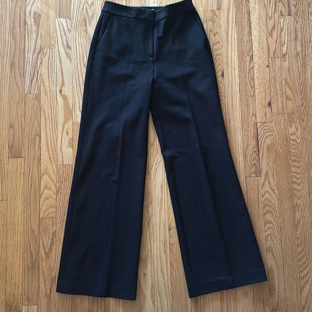 Boden sz 10 viscose wide leg pants, black great pre owned condition